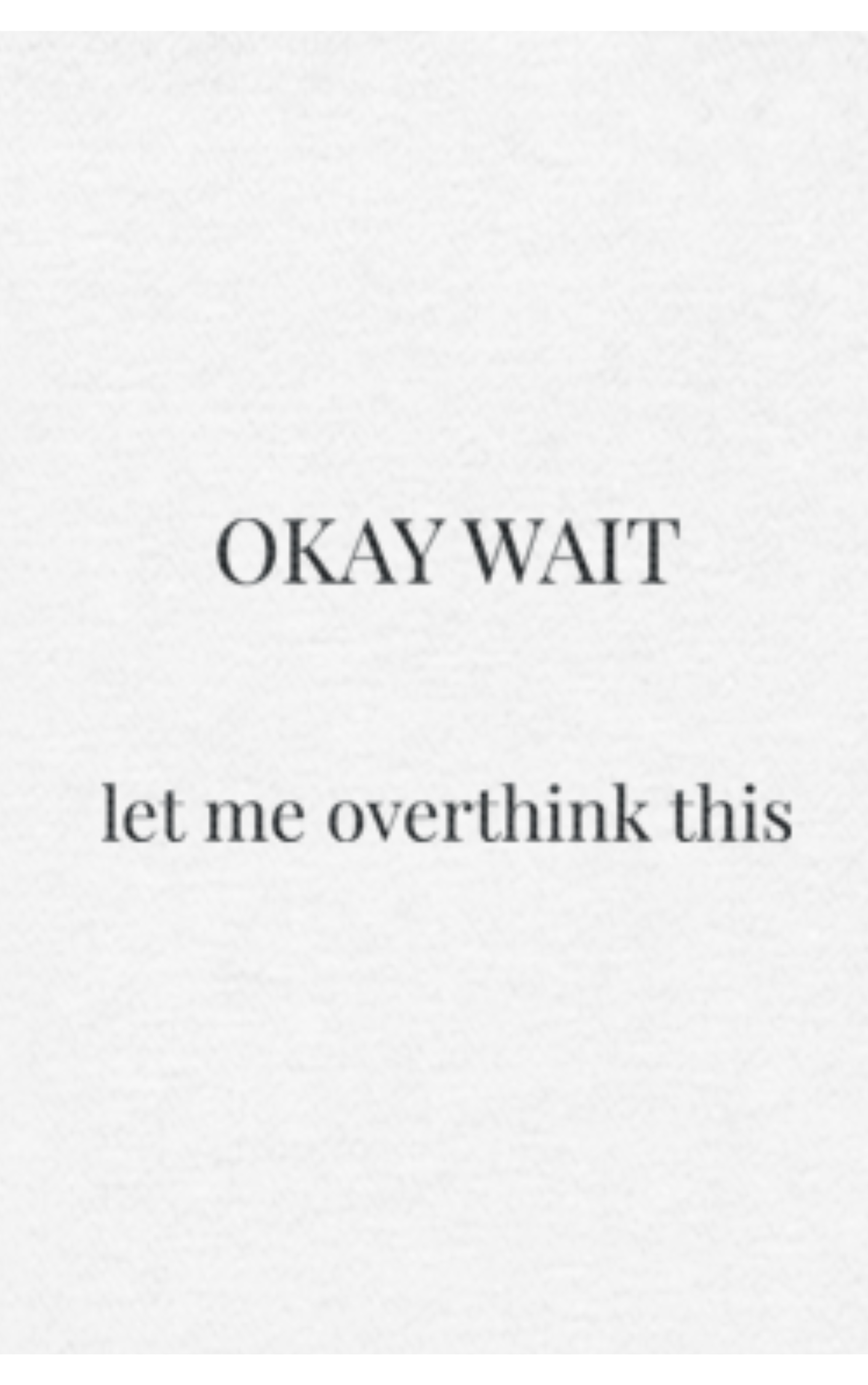 Okay Wait – Overthinker Stick Kollektion