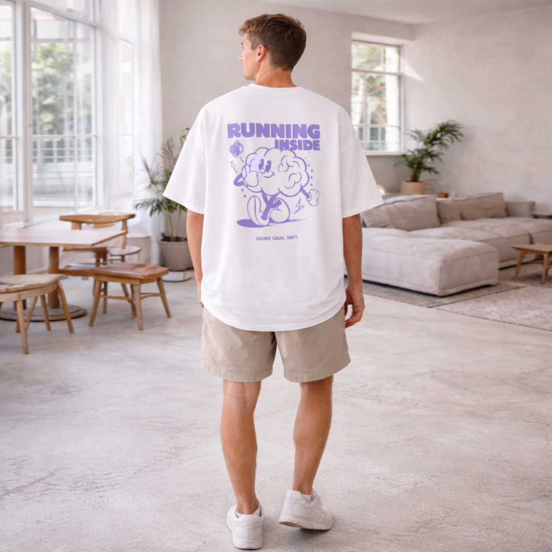 Running Inside oversized T-Shirt