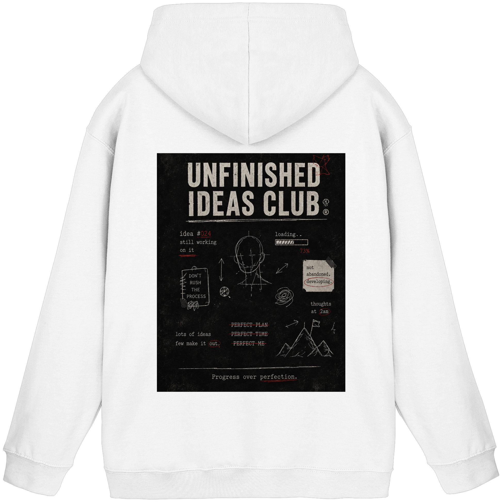 Unfinished ideas club vintage Hoodie