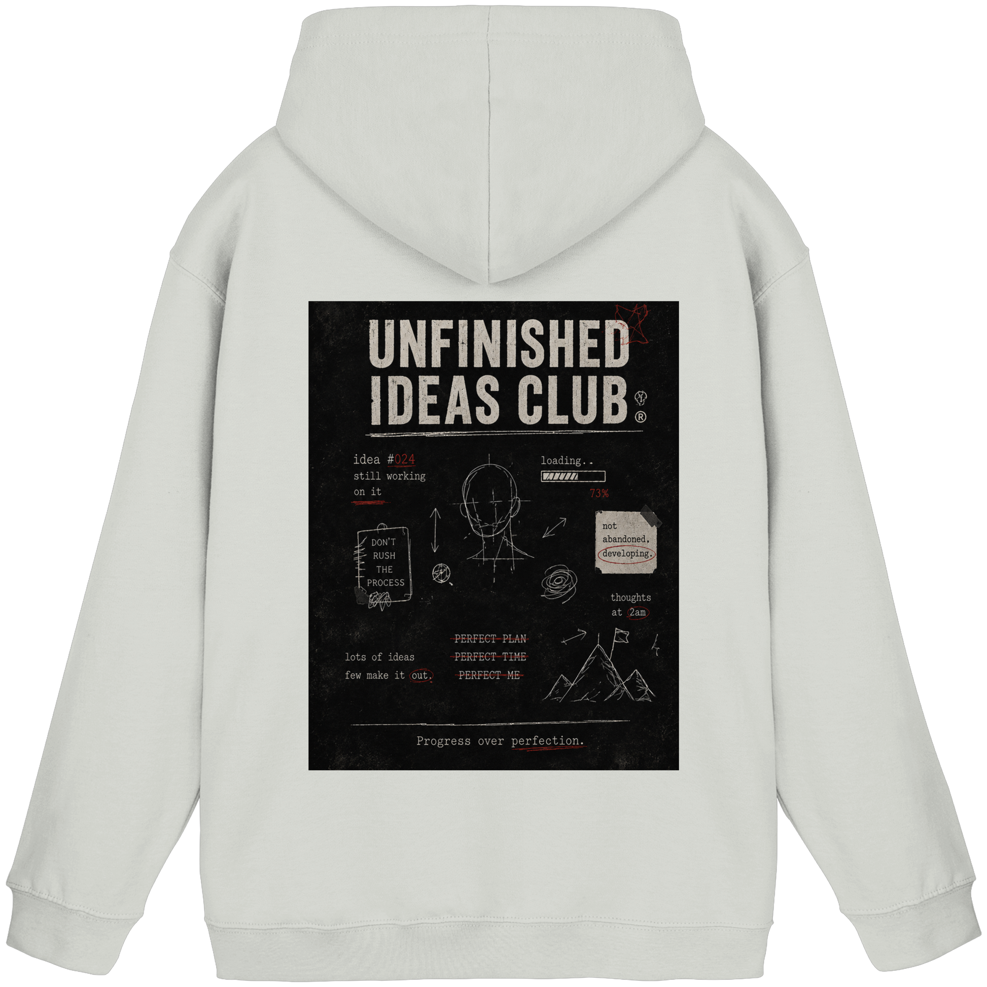 Unfinished ideas club vintage Hoodie