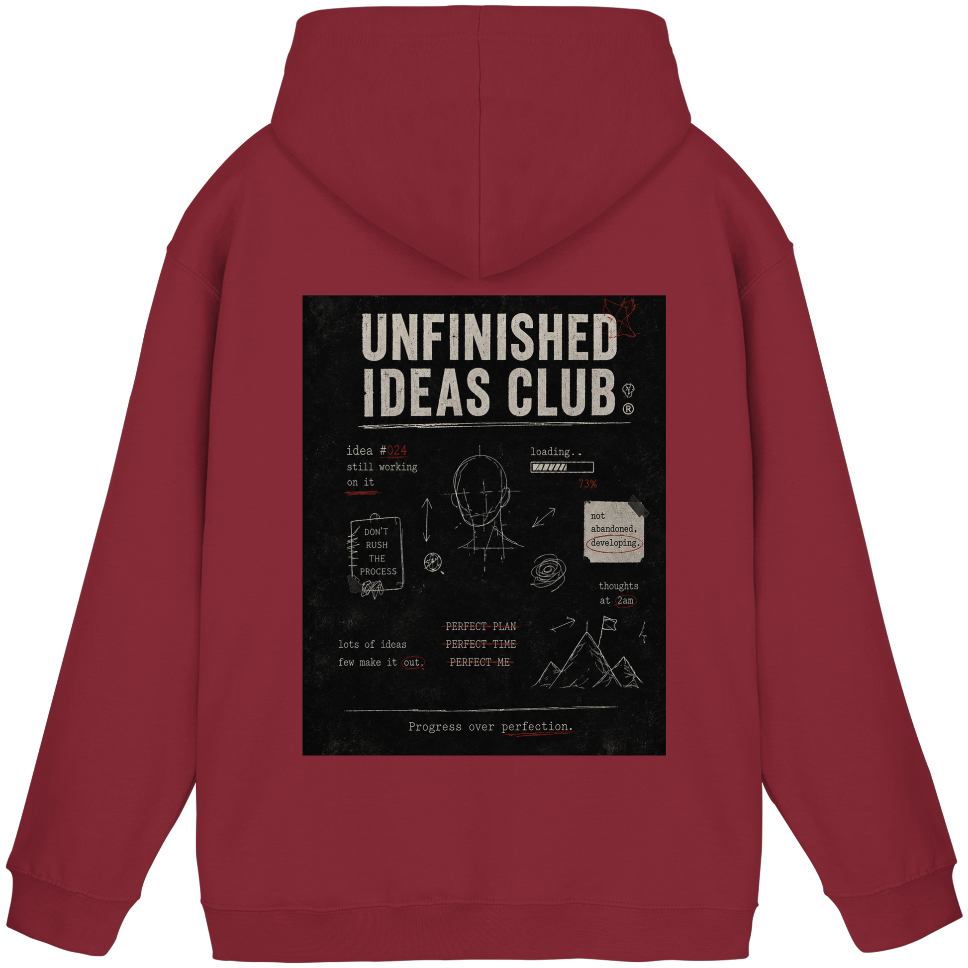 Unfinished ideas club vintage Hoodie