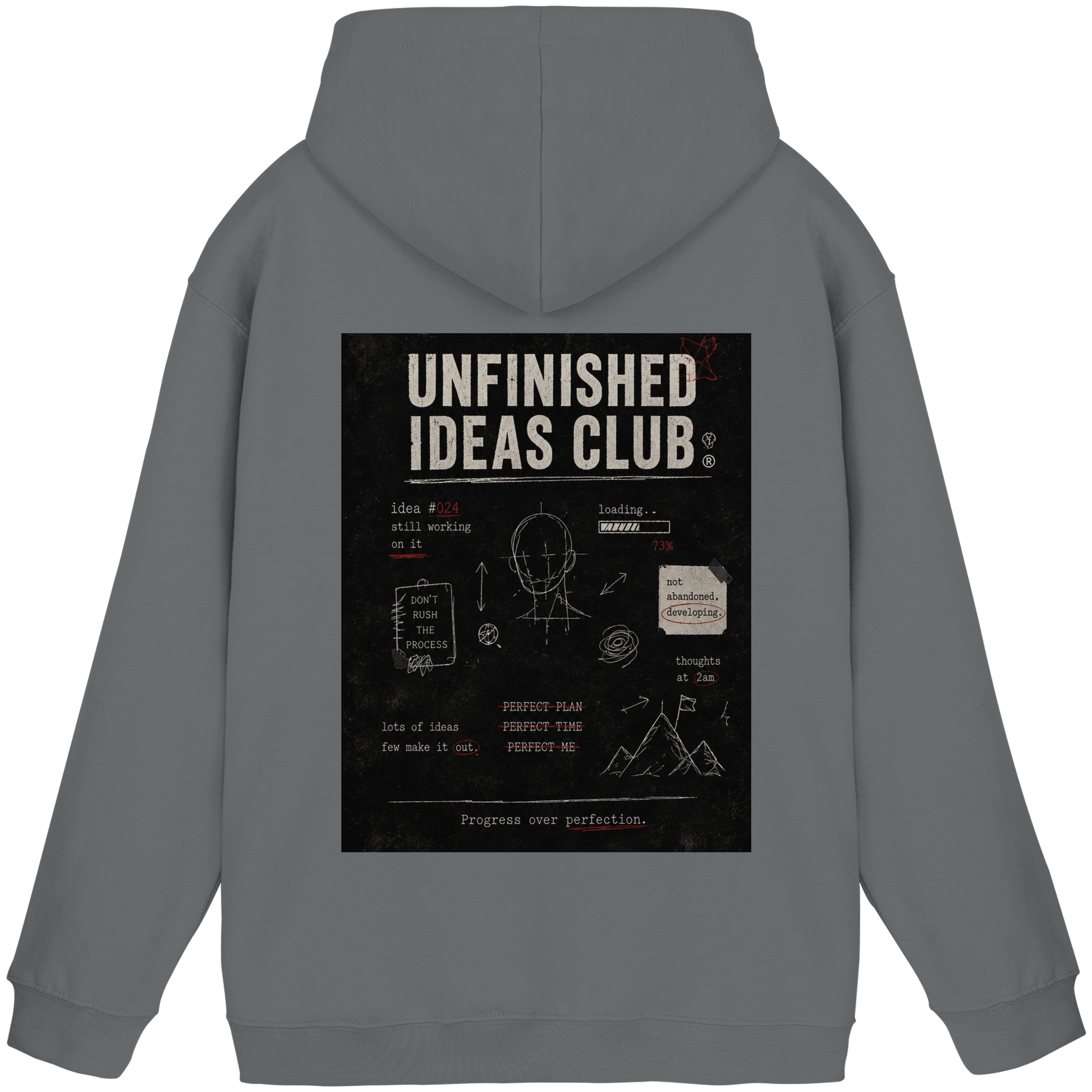 Unfinished ideas club vintage Hoodie