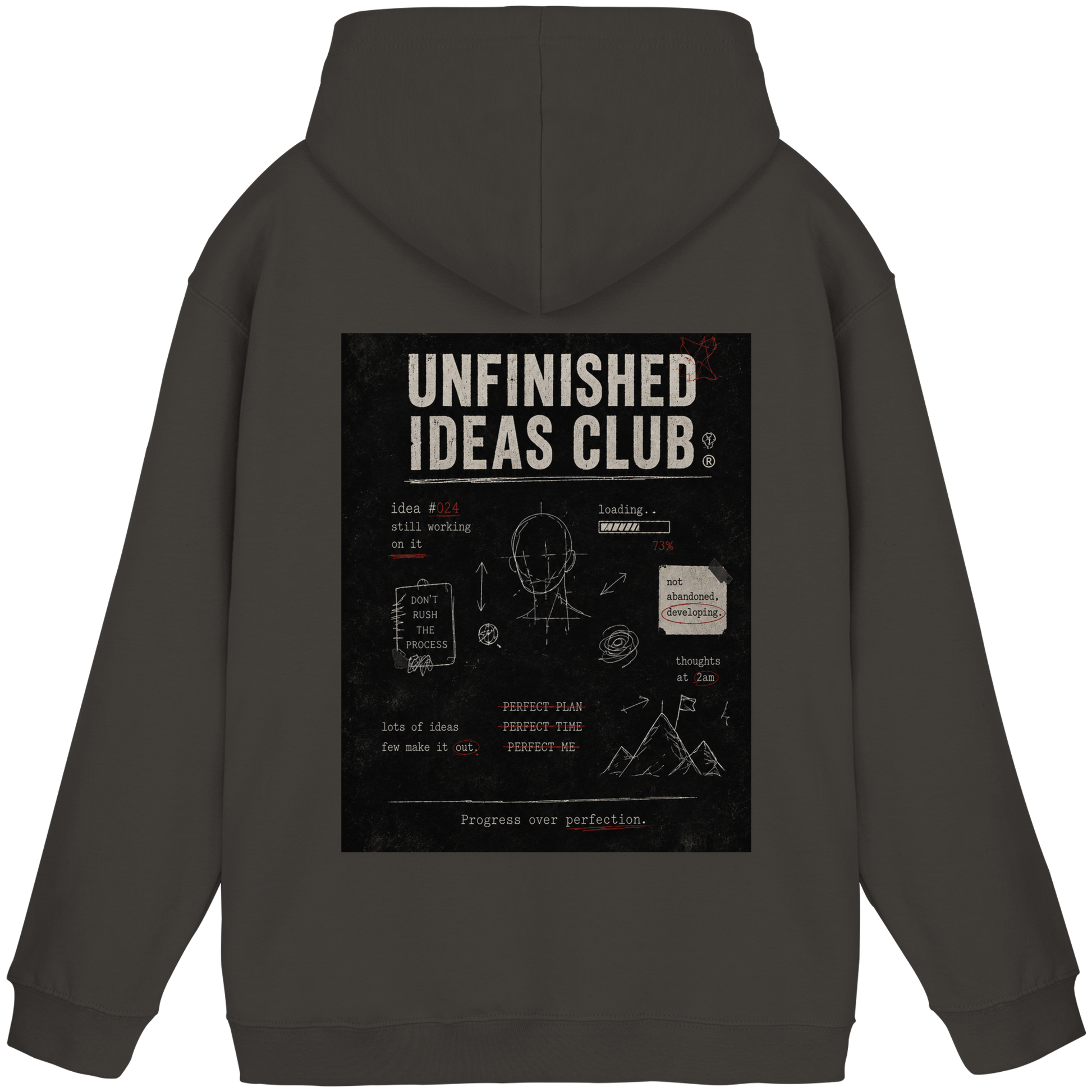 Unfinished ideas club vintage Hoodie